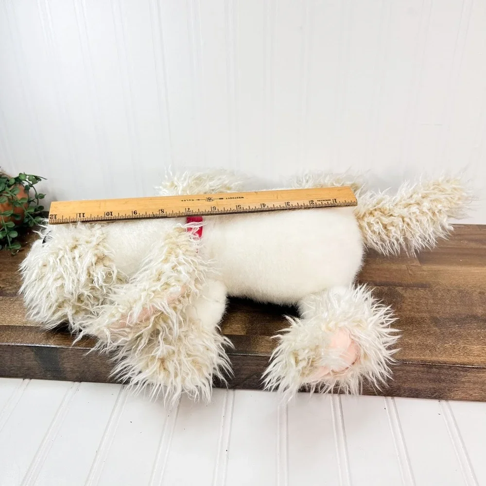 Hallmark Puppy Dog Plush Curly Wired Ears Vintage Shaggy Dog Plush 18